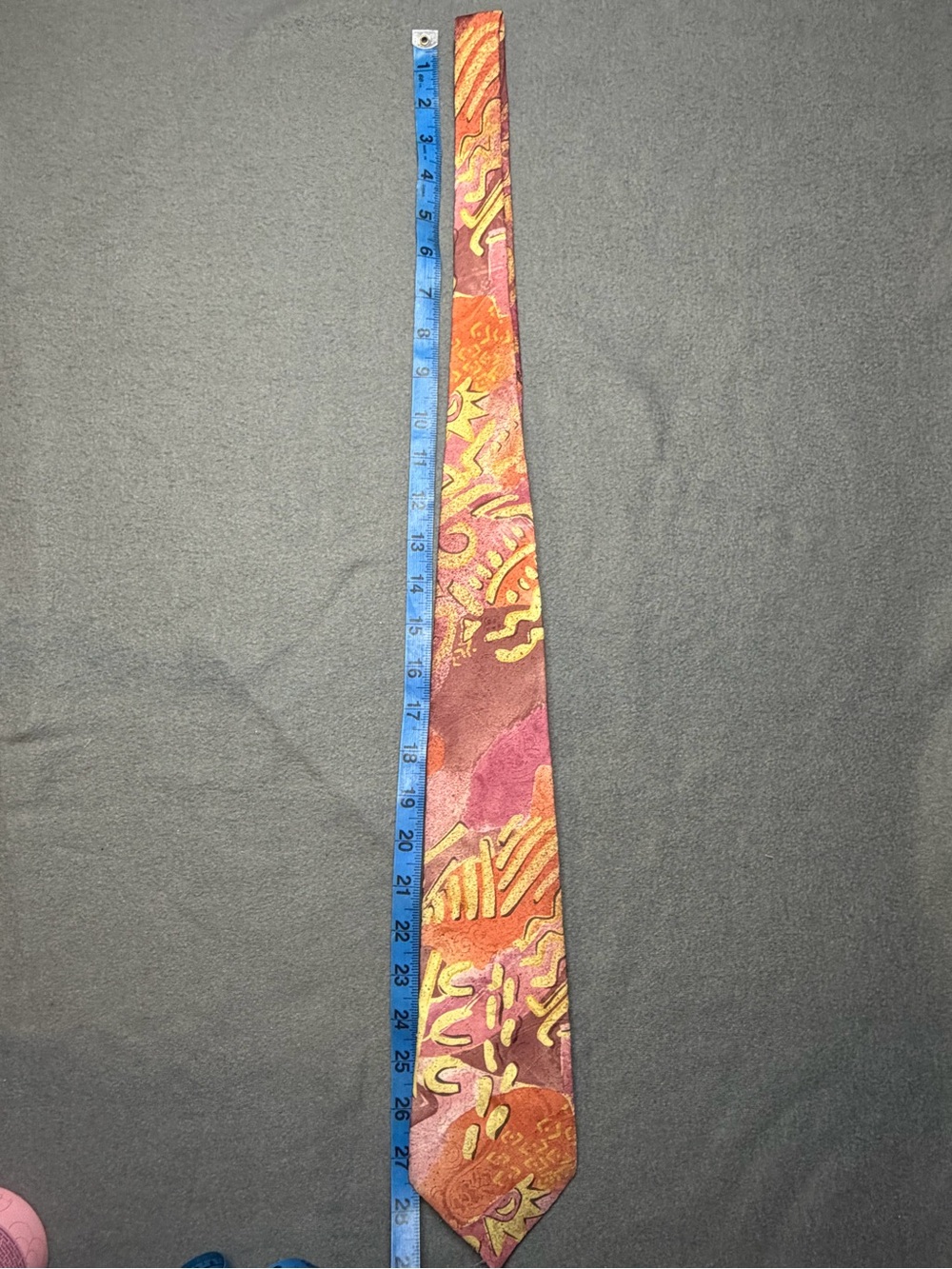 Arturo Phillipe Vintage Abstract Geometric Silk Men's Necktie